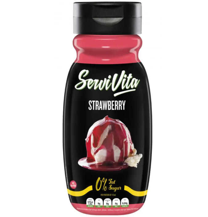 Salsa Zero Sabor Fresa ServiVita 320 ml