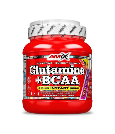 Glutamine + Bcaa´s 530 gr Glutamine + Bcaa´s 1000 gr Glutamina + Bcaa´s Aminoacidos Ramificados 530 g