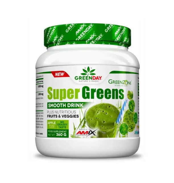 Super Greens Smooth Drink 360 gr Amix GreenDay