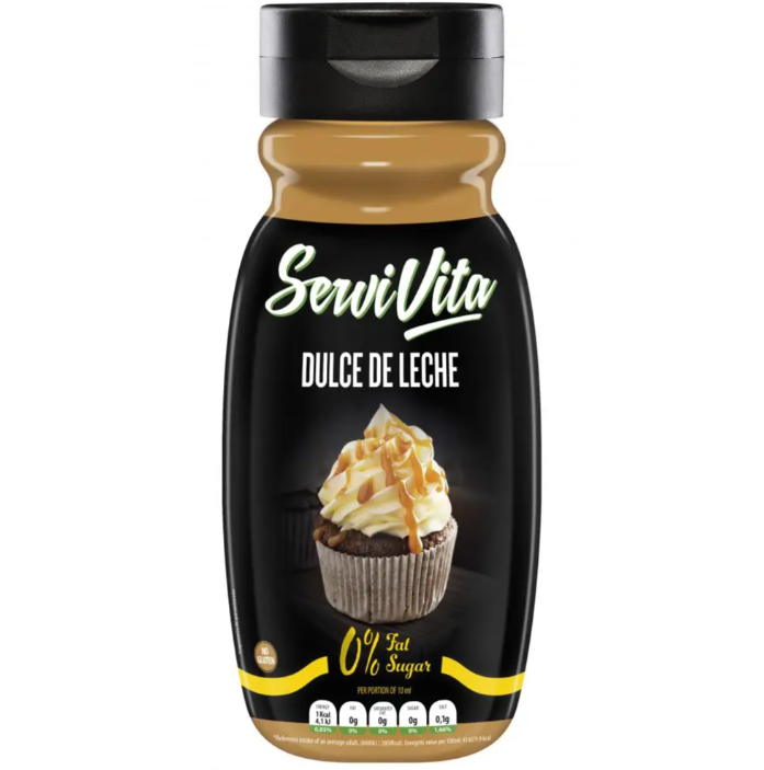 Salsa Zero Sabor Dulce de Leche ServiVita 320 ml