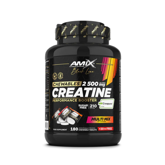 Creatina Creapure formato masticable - Black Line 180 tbl + 30 free