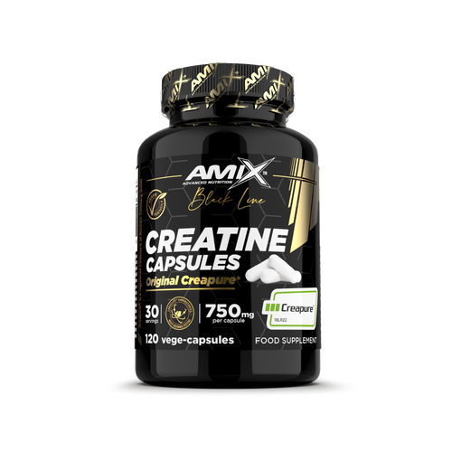 Amix Black Line Creatina Creapure en cápsulas