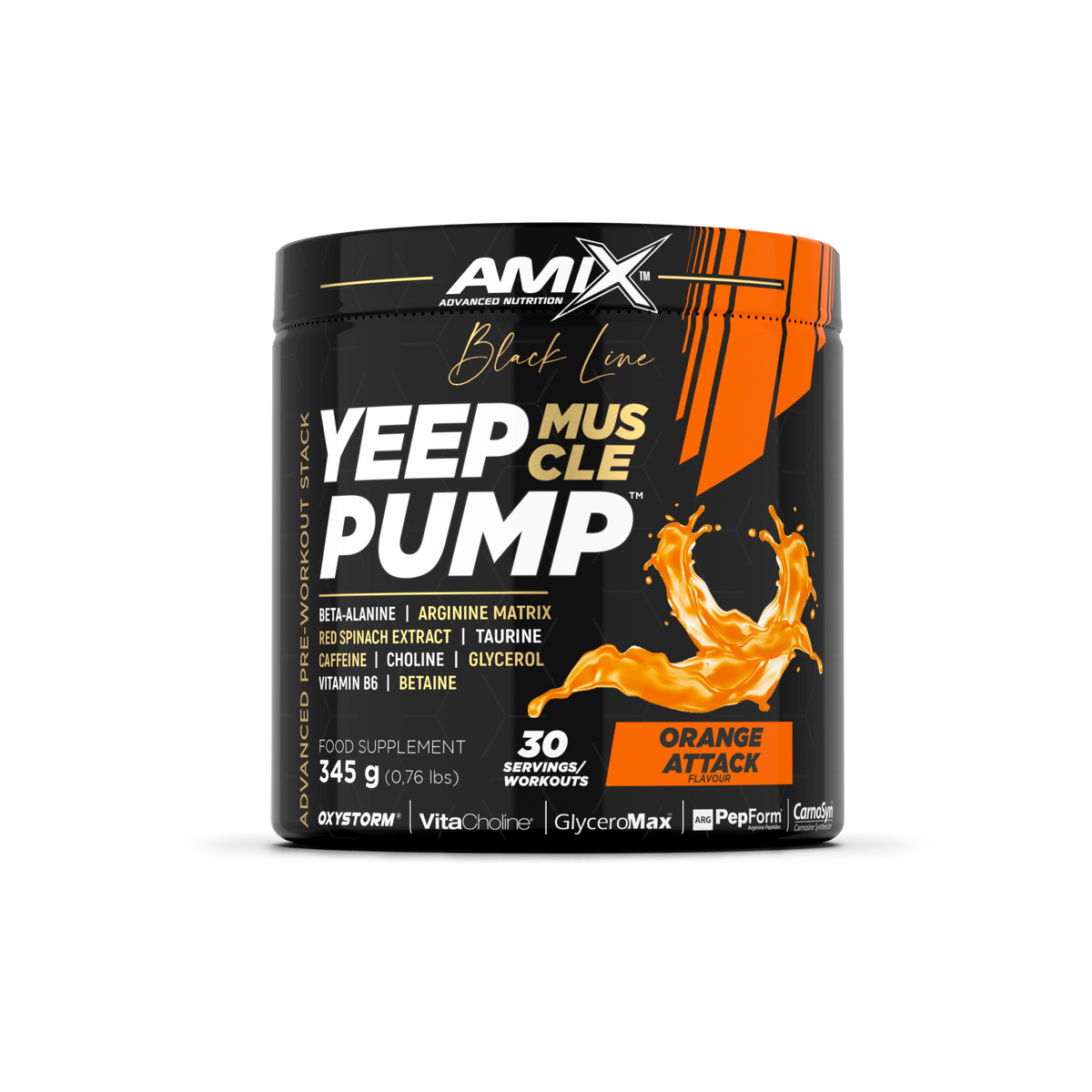 Amix Black Line Yeep Pump con cafeína