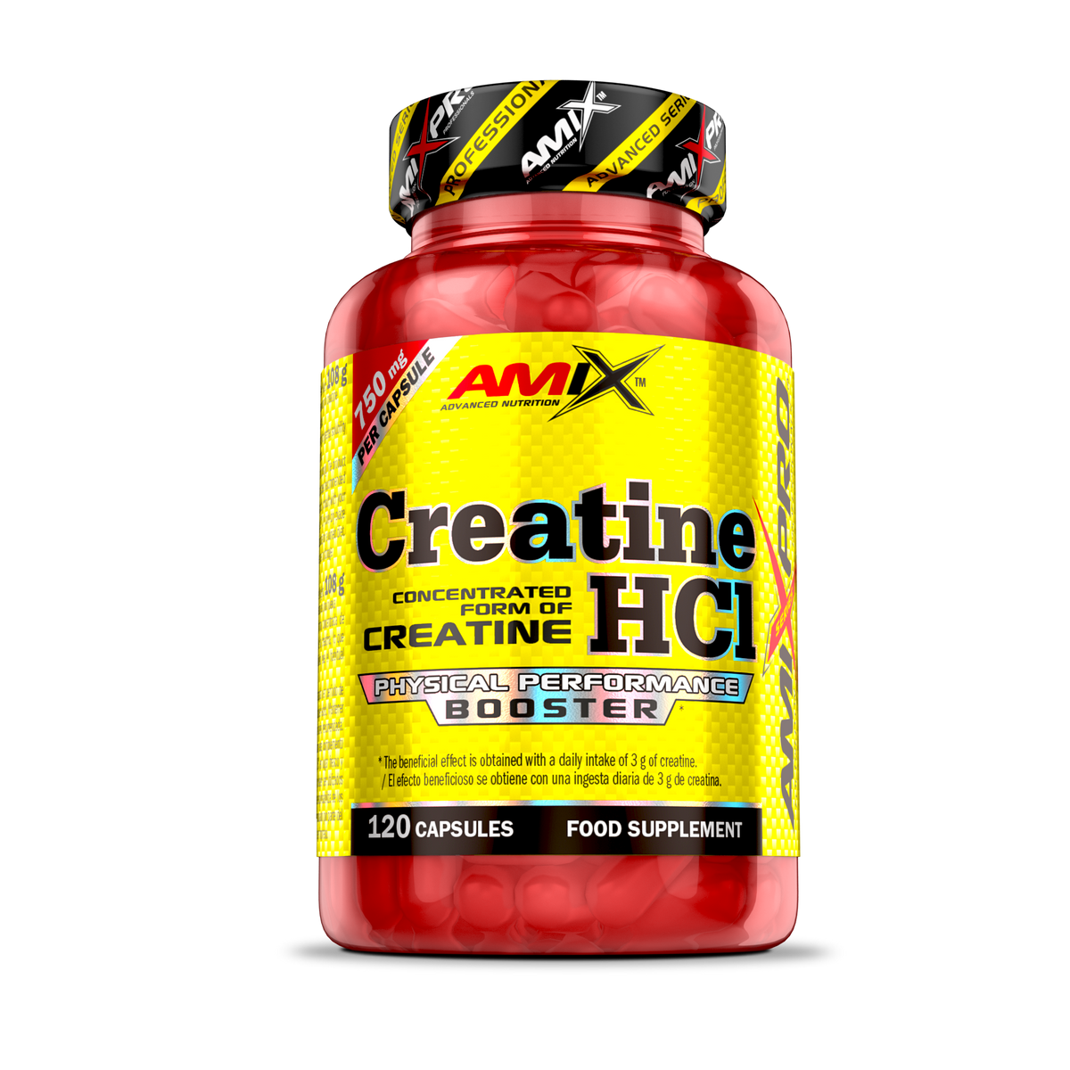 Amix Pro Creatina HCl 120 cápsulas