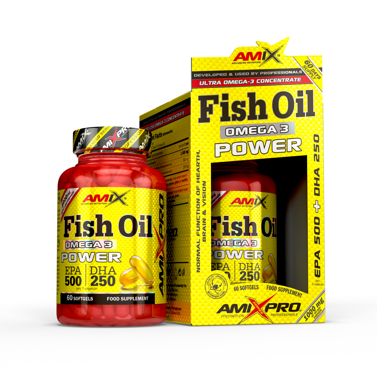 Amix Pro Omega 3 Fish Oil Power 60 cápsulas