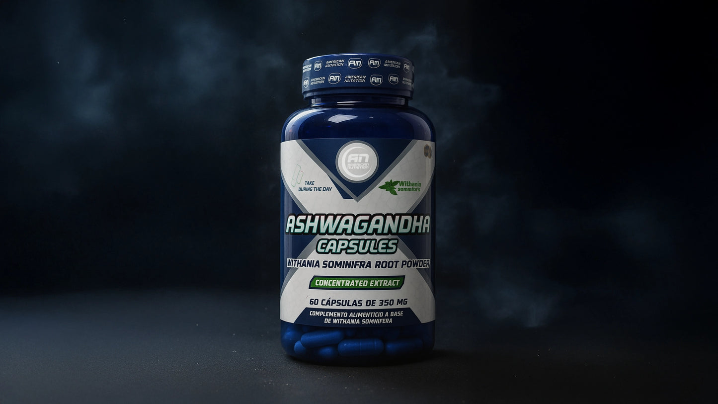 ASHWAGANDHA CAPSULES – 60 cápsulas de 350 mg AMERICAN NUTRITION