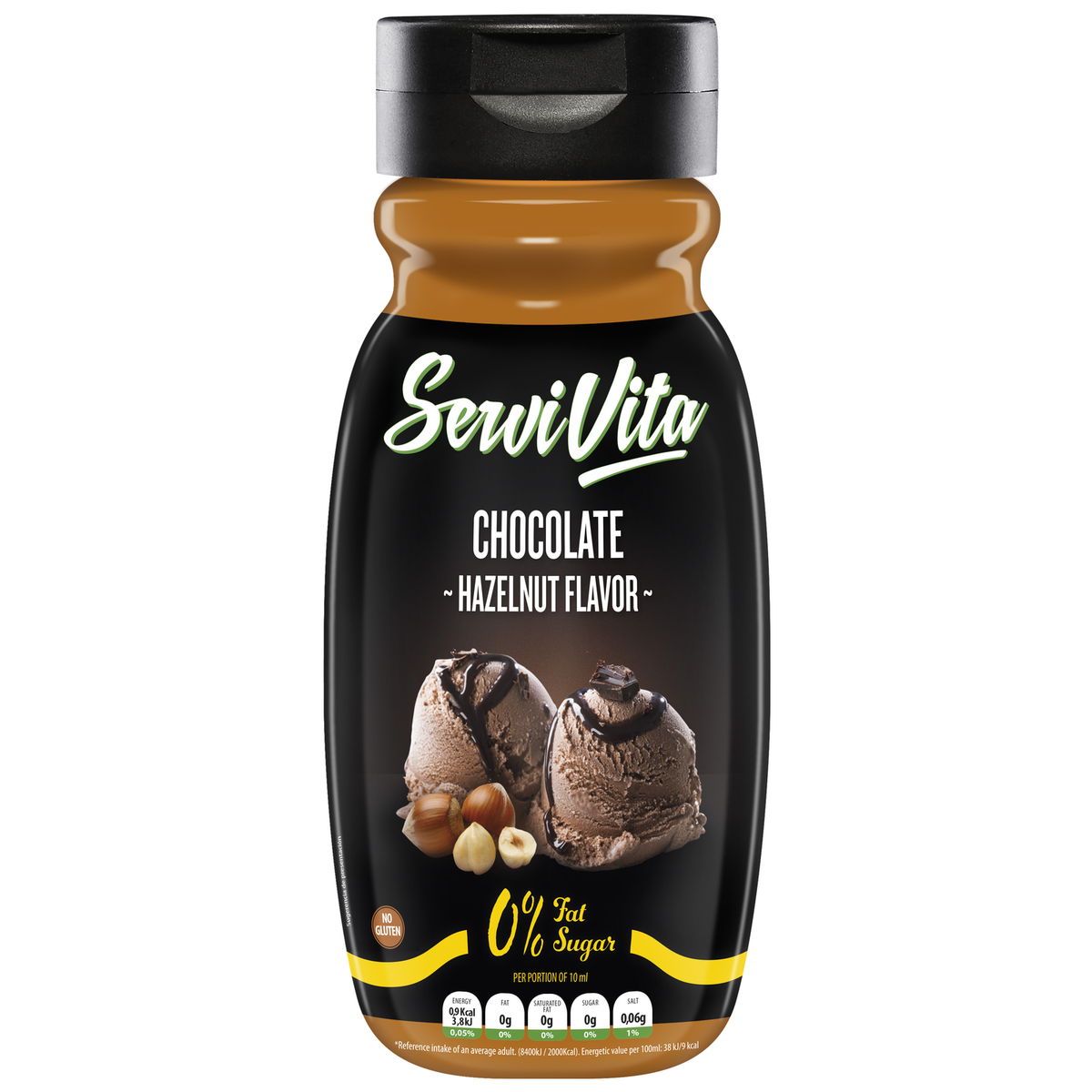 Servivita Salsa Zero 320 ml Avellana Chocolate