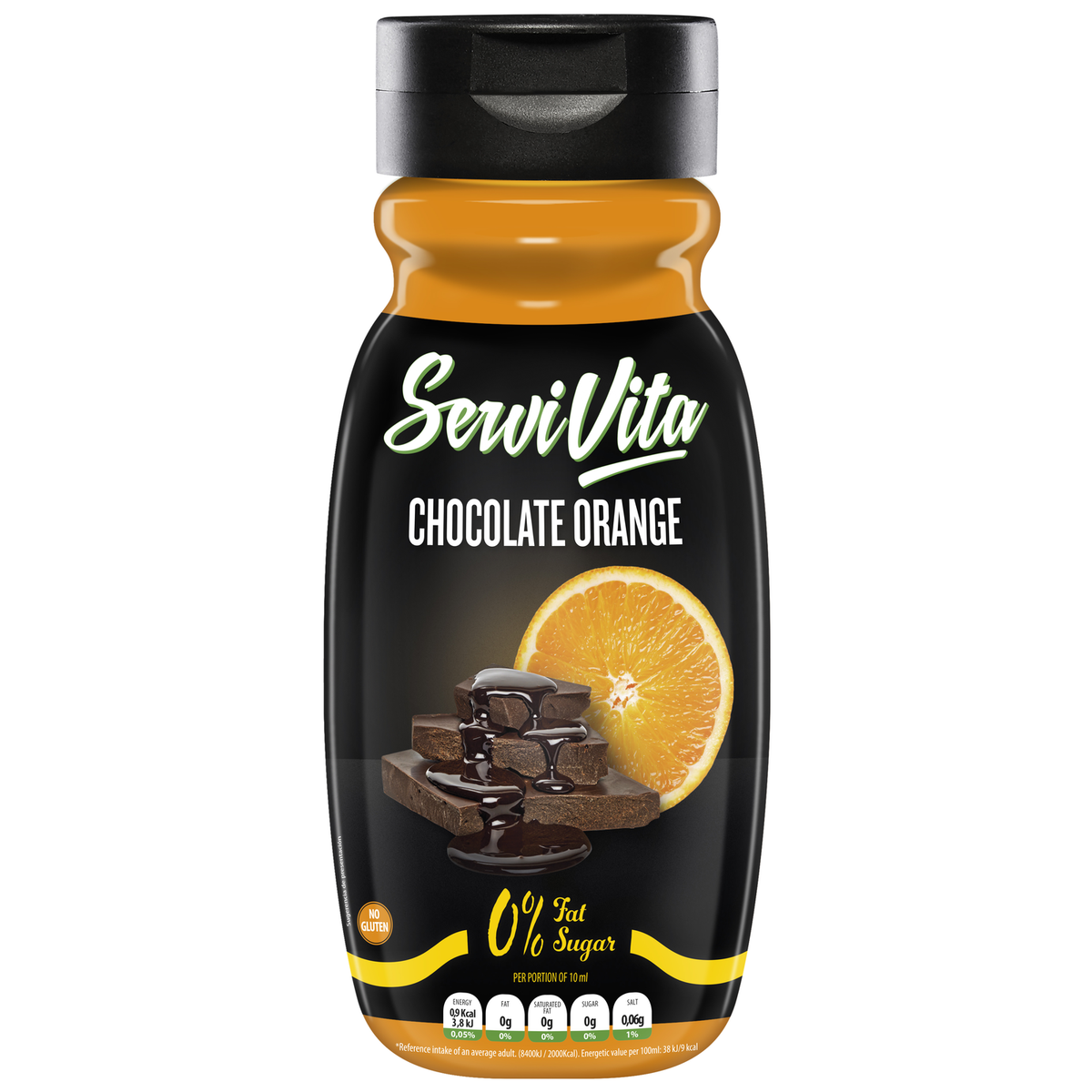 Servivita Salsa Zero 320 ml Naranja Chocolate