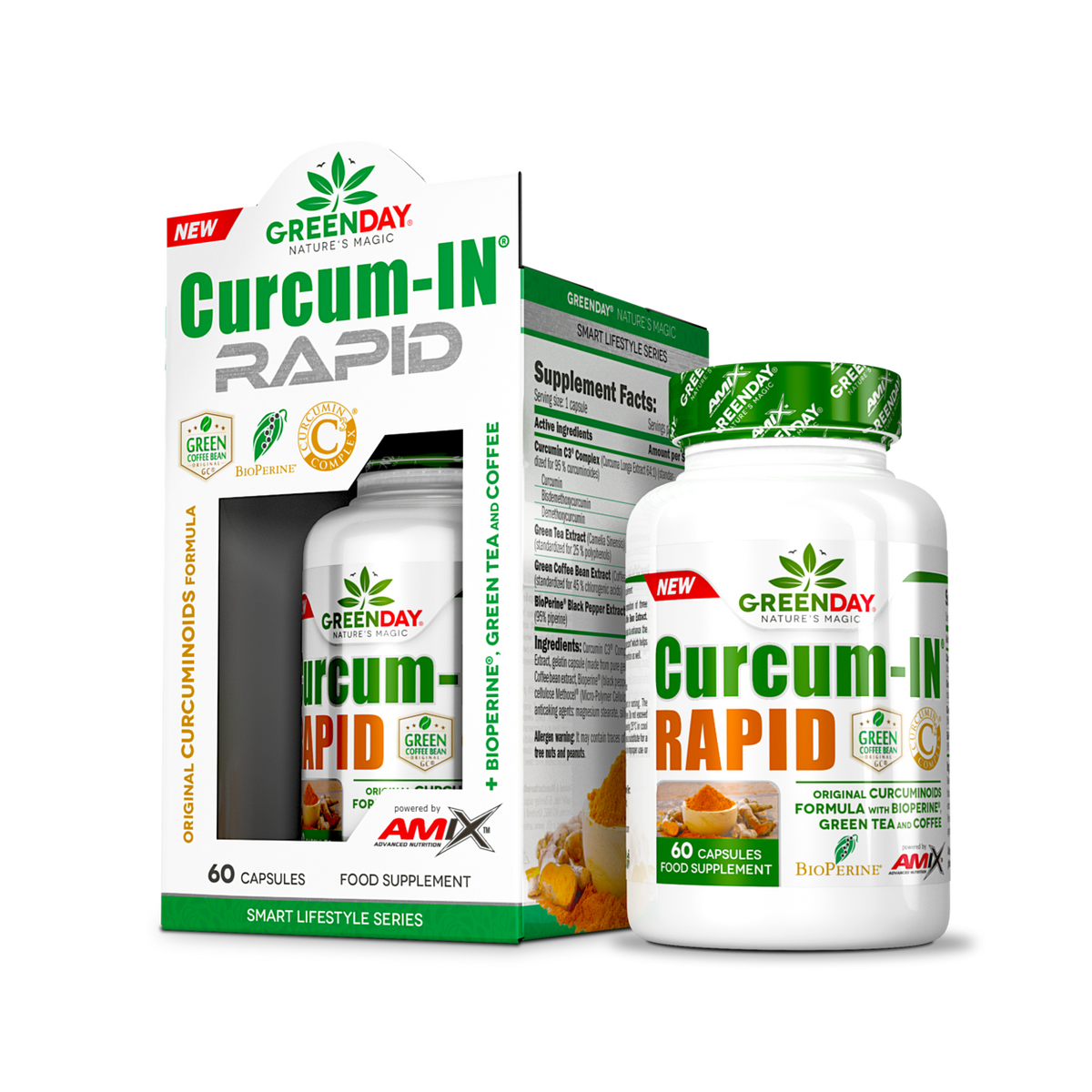 Amix Greenday Cúrcuma Curcum-In Rapid 60 cápsulas