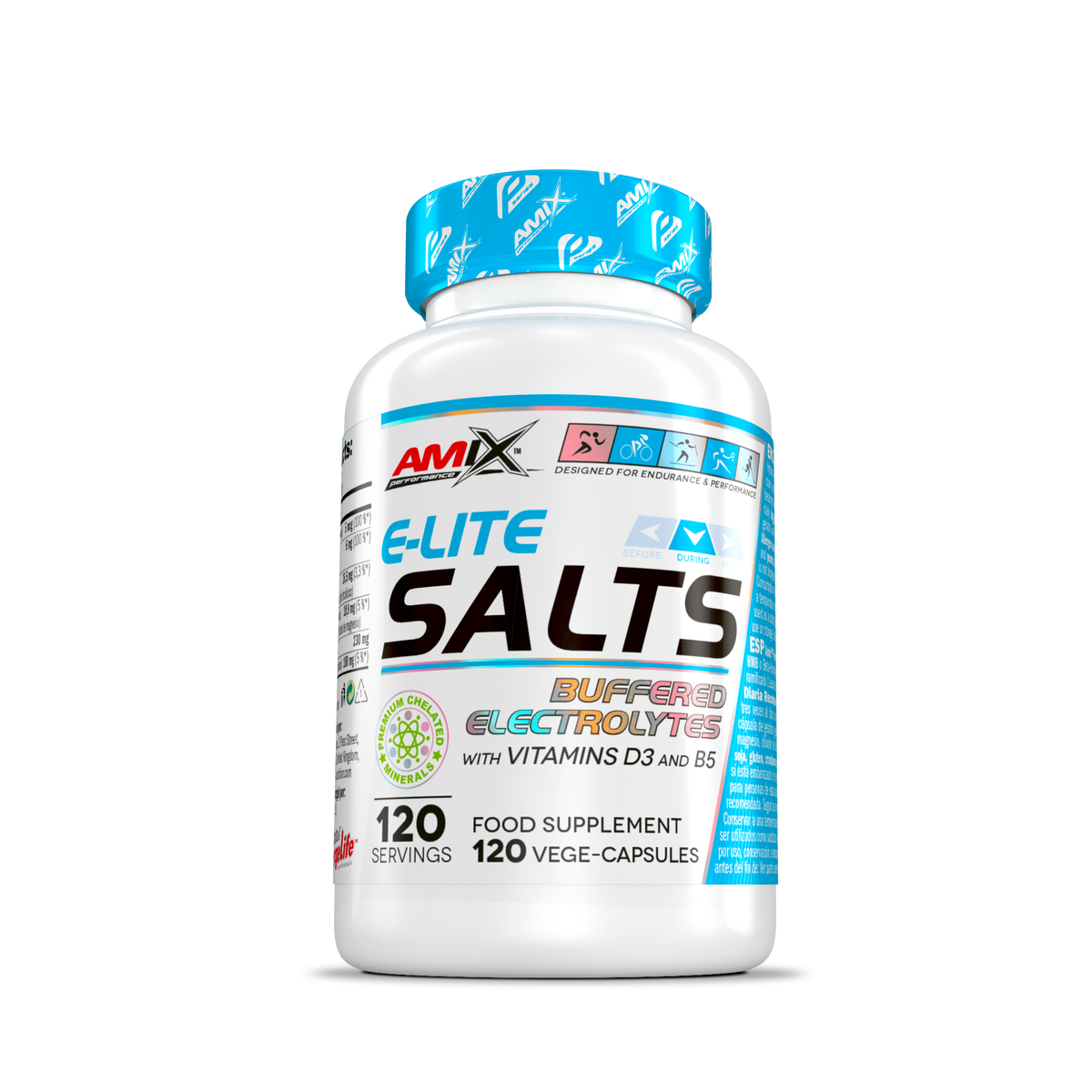 Amix Performance E-lite Salts 120 cápsulas
