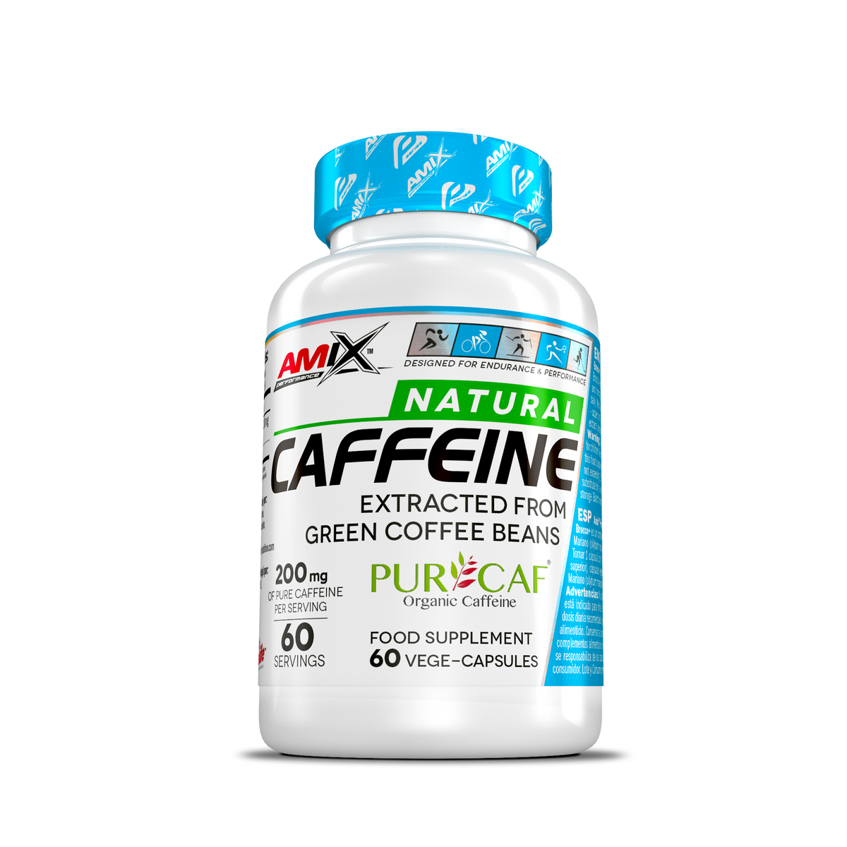Amix Performance Cafeína Natural PurCaf 60 cápsulas
