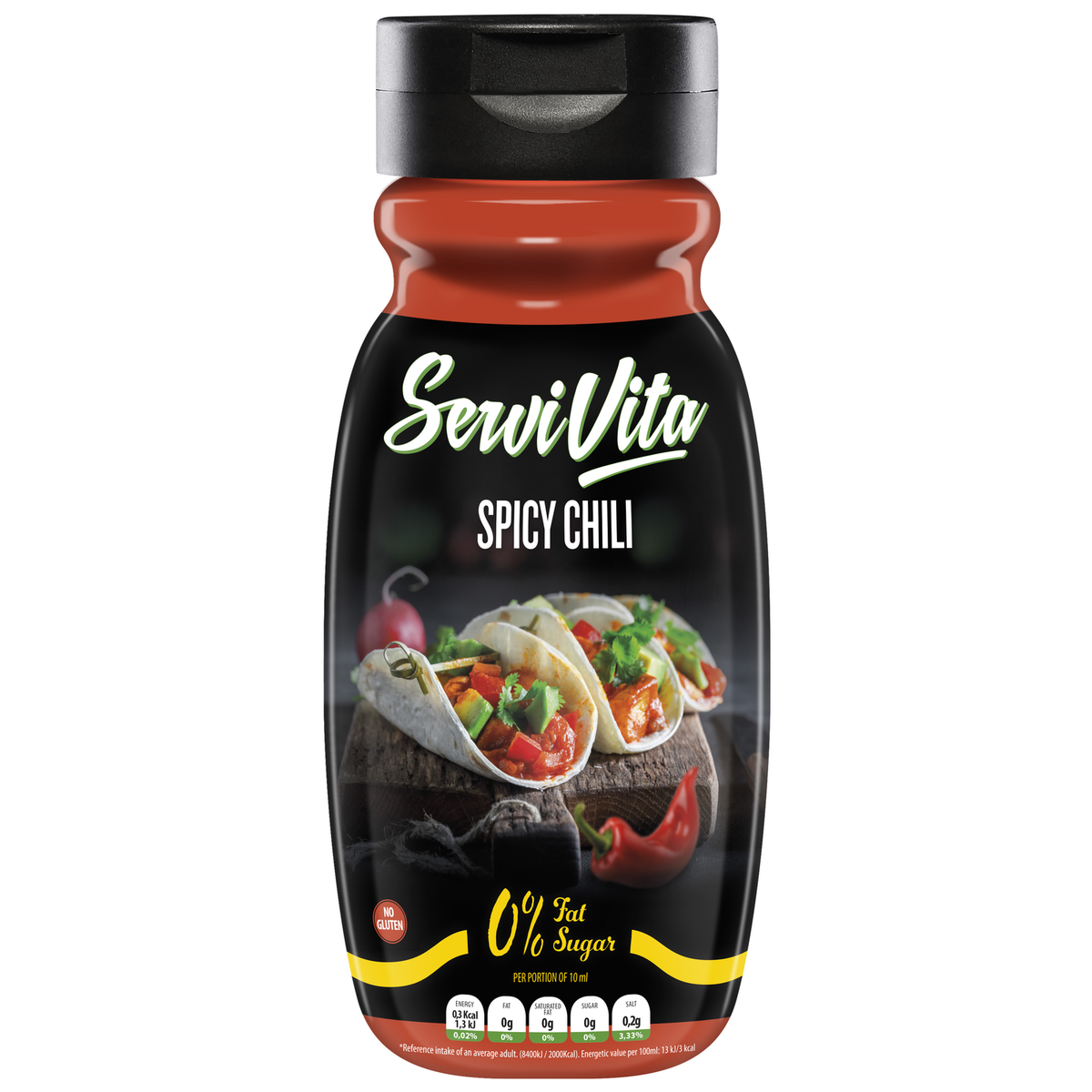 Servivita Salsa Zero 320 ml Salsa Picante
