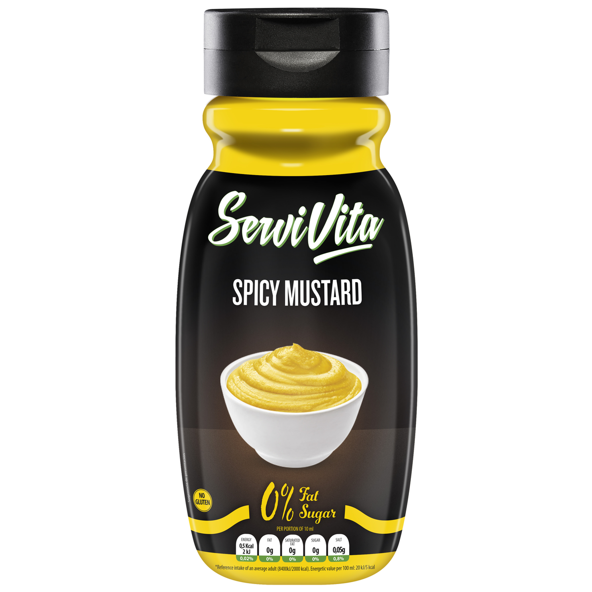 Servivita Salsa Zero 320 ml Mostaza Picante