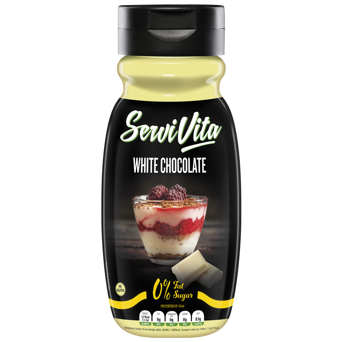 Servivita Salsa Zero 320 ml Chocolate blanco