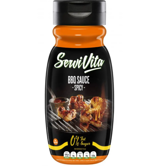 Salsa Zero Sabor Barbacoa Picante ServiVita 320 ml