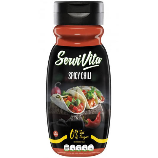 Salsa Zero Sabor Chili Picante ServiVita 320 ml