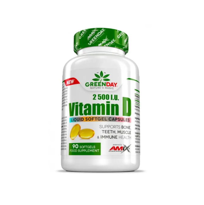 Vitamina D 2500 I.U 90 caps GreenDay