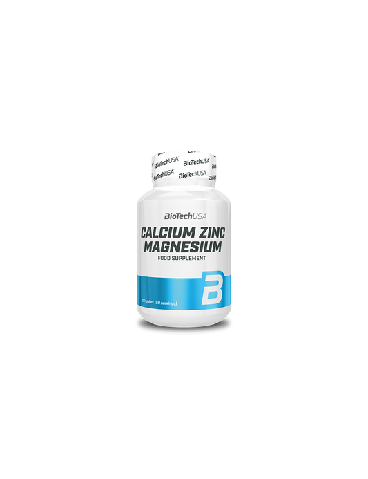 Calcium Zinc Magnesium 100 Tabletas - Biotech Usa