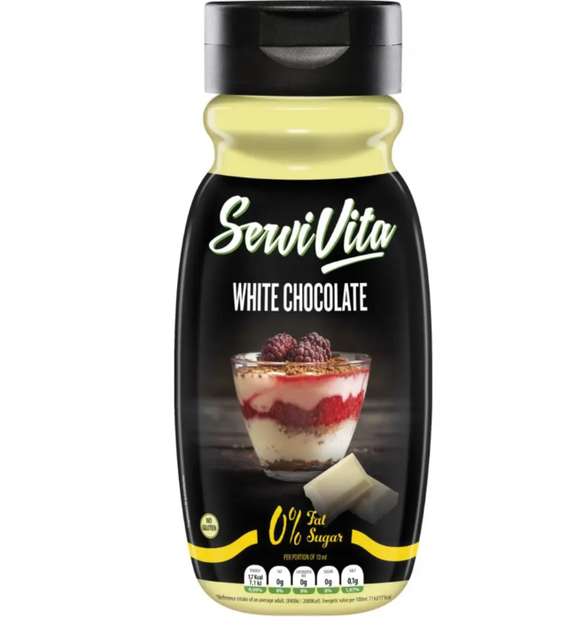 Salsa Zero Sabor Chocolate Blanco ServiVita 320 ml