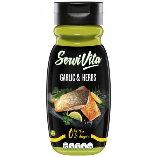 Salsa Zero Sabor Ajo y Especias ServiVita 320 ml
