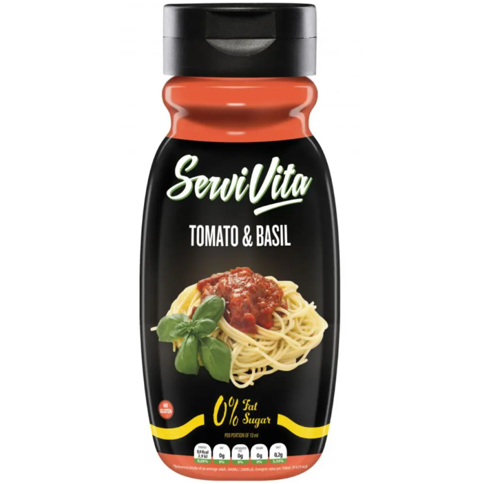 Salsa Zero Sabor Tomate & Albahaca ServiVita 320 ml