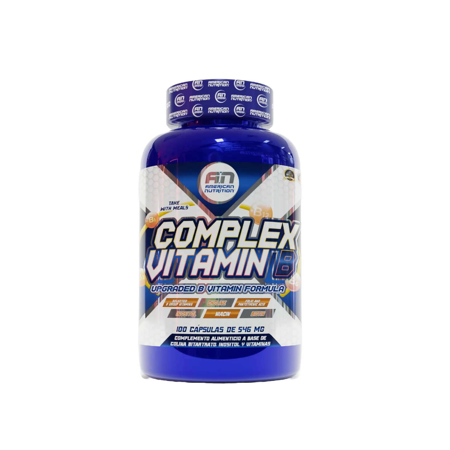 Complex Vitamin B 100 caps. American Nutrition